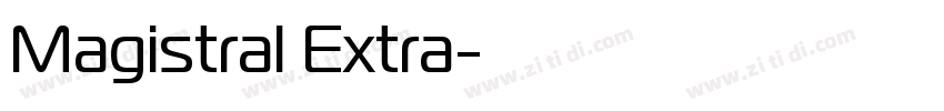 Magistral Extra字体转换